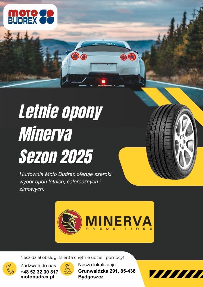 Katalog opon osobowych Minerva (letnie, całoroczne) Sezon 2025 Moto Budrex